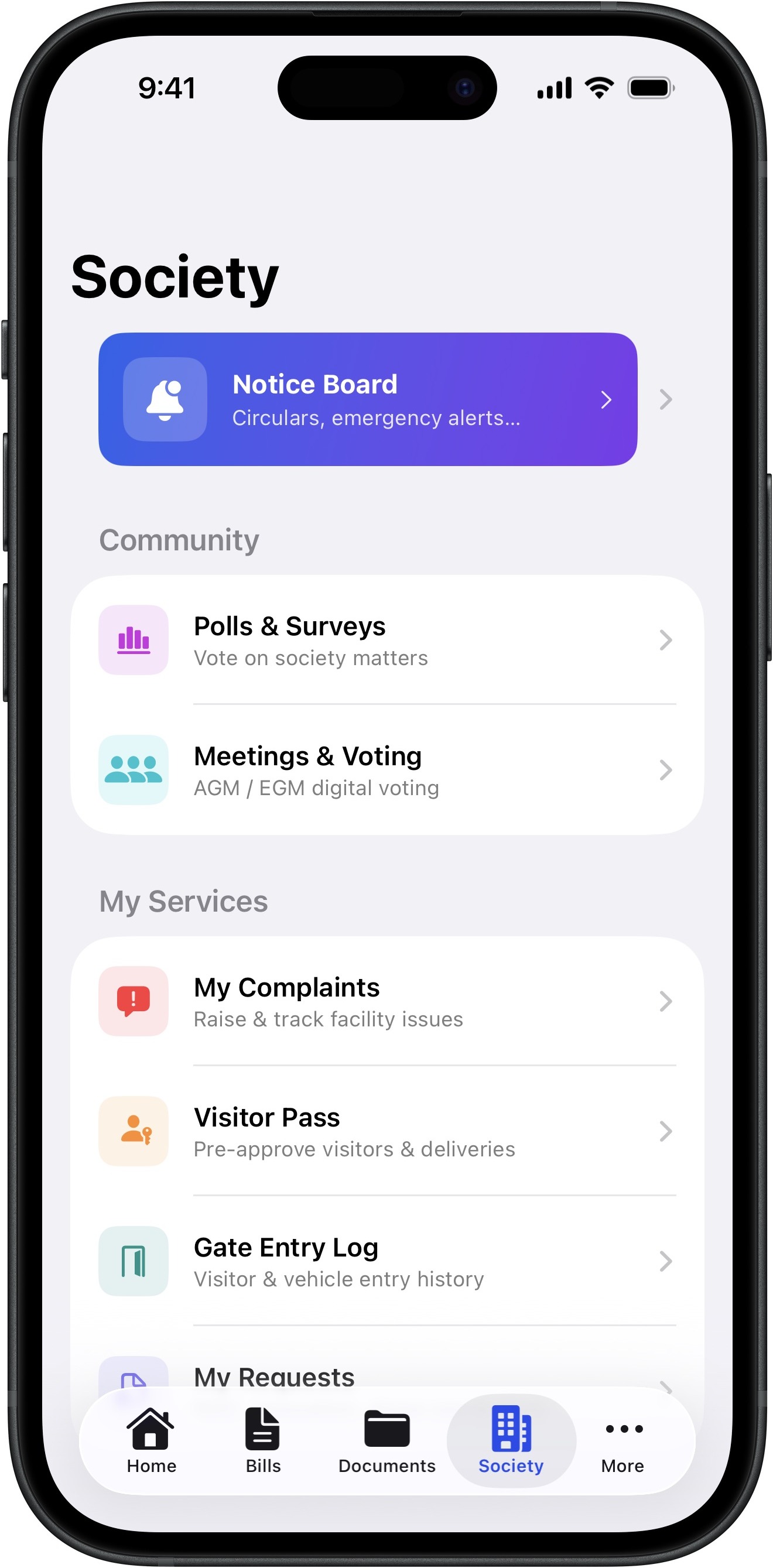 Society Services Hub